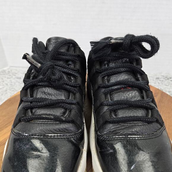 Jordan 11 Retro Low 72-10 GS Black Red Athletic Daily Sneaker Kids 7Y 528896-001 - Picture 7 of 13